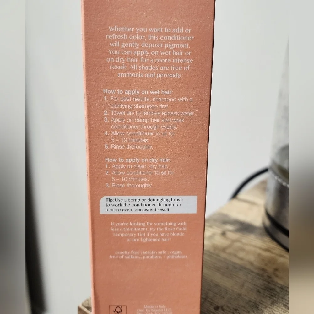 Kristin Ess Coral Rose Color Depositing Conditioner New 6.7 Fl